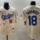 Men's Los Angeles Dodgers #18 Yoshinobu Yamamoto Cream 2025 Tokyo Series Limited Jersey