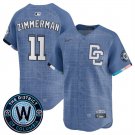 Men's Washington Nationals #11 Ryan Zimmerman Blue 2025 City Connect Limited Stitched Jersey