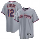 Men's New York Mets #12 Francisco Lindor Gray 2025 Limited Stitched Player Jersey