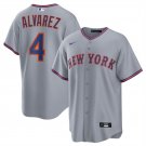 Men's New York Mets #4 Francisco Alvarez Gray 2025 Limited Stitched Player Jersey
