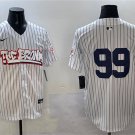 Men's New York Yankees #99 Aaron Judge White Bronx Graffiti Vapor Limited Stitched Player Jersey