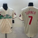 Men's PHI #7 Trea Turner Cream Phanatic Limited Stitched Jersey
