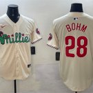 Men's PHI #28 Alec Bohm Cream Phanatic Limited Stitched Jersey
