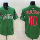 Men's PHI #10 J.T. Realmuto Green Phanatic Limited Stitched Jersey