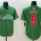 Men's PHI #5 Bryson Stott Green Phanatic Limited Stitched Jersey