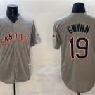 Men's San Diego Padres #19 Tony Gwynn Gray With Patch Cool Base Stitched Jersey