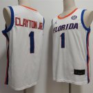 Men's Florida Gators #1 Walter Clayton Jr. White Stitched Basketball Jersey