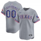 Any Size Texas Rangers Custom Baseball Jersey Gray