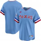 Mens Youth Texas Rangers Custom Nike Light Blue Retro Cooperstown Collection Jersey