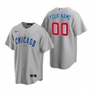 Any Size Chicago Cubs Custom Baseball Jersey Gray