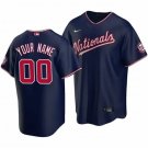Any Size Washington Nationals Custom Baseball Jersey Navy