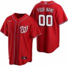 Any Size Washington Nationals Custom Baseball Jersey Red