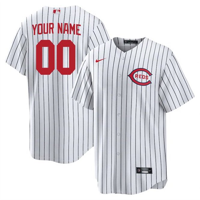Any Size Cincinnati Reds Custom Field of Dreams Jersey White Stitched Replica