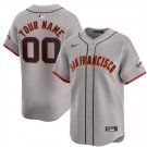 Any Size San Francisco Giants Custom Name 2024 Away Baseball Jersey Gray