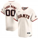 Any Size San Francisco Giants Custom Name 2024 Home Baseball Jersey Cream