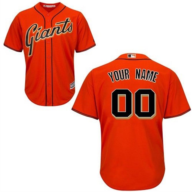 Any Size San Francisco Giants Custom Baseball Jersey Orange