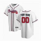 Any Size Atlants Braves Custom Baseball Jersey White