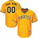 Any Size Pittsburgh Pirates Custom Baseball Jersey Yellow