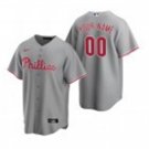 Any Size Philadelphia Phillies Custom Baseball Jersey Gray