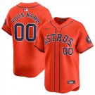 Any Size Houston Astros Custom 2024 Alternate Baseball Jersey Orange