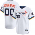 Any Size Houston Astros Custom Nike Cream 2025 City Connect Edition 2.0 Jersey