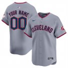 Any Size Cleveland Guardians Custom Cool Baseball Jersey Gray