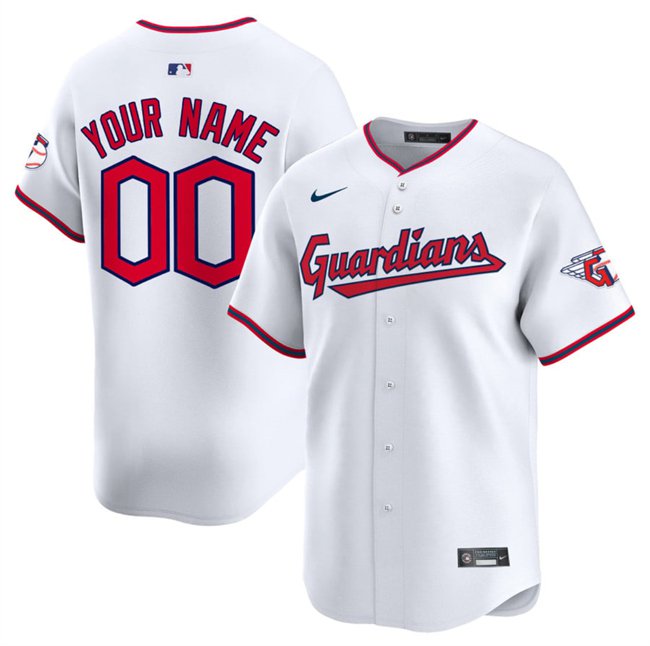 Any Size Cleveland Guardians Custom Cool Baseball Jersey White