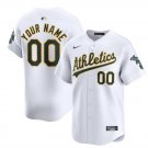 Any Size Oakland Athletics Custom Name 2024 Home Baseball Jersey White