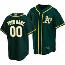 Any Size Oakland Athletics Custom Baseball Jersey Green New