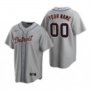 Any Size Detroit Tigers Custom Baseball Jersey Gray