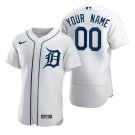 Men's Detroit Tigers Custom Flex Base Jersey White