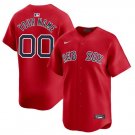 Any Size Red Sox Custom Baseball Jersey Red