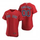 Men's Red Sox Custom Flex Base Jersey Red