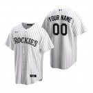 Any Size Colorado Rockies Custom Baseball Jersey White