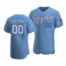 Men's Kansas City Royals Custom Flex Base Jersey Light Blue