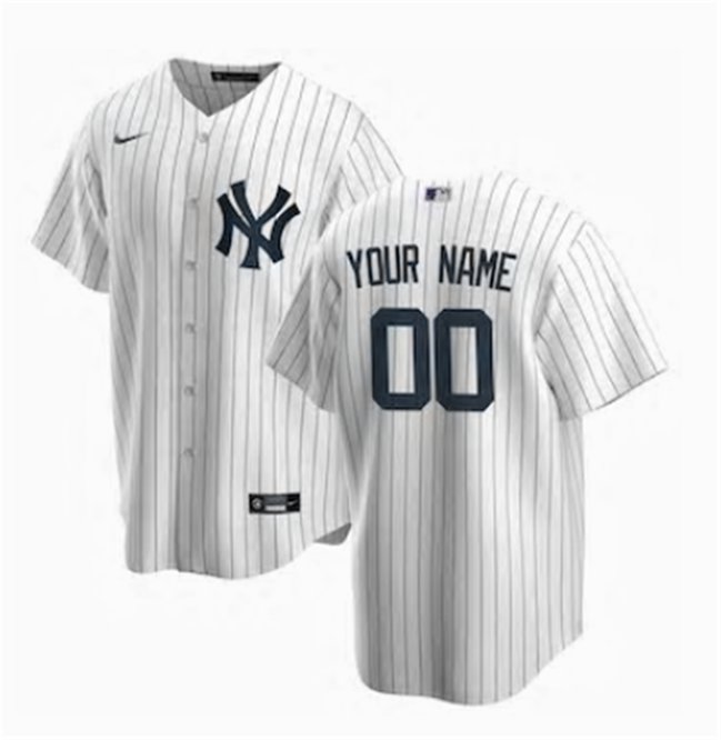 Any Size New York Yankees Custom Baseball Jersey White