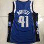 Men's Dallas Mavericks #41 Dirk Nowitzki AU Basketball Jersey Blue
