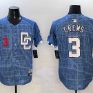 Men's Washington Nationals #3 Dylan Crews Nike Blue 2025 City Connect 2.0 Limited Jersey