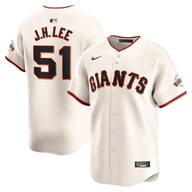 Francisco Giants #51 Jung Hoo Lee Cream 2024 Home Limited Stitched Jersey