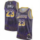 Men's Los Angeles Lakers #23 LeBron James Purple 2025 Select Series Swingman Stitched Jersey
