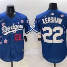 Men's Los Angeles Dodgers #22 Clayton Kershaw Royal 2025 Tokyo Series Limited Stitched Jersey