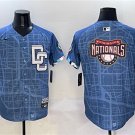Men's Washington Nationals Team Big Logo Blue 2025 City Connect Limited Stitched Jersey