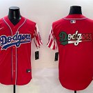 Men's Los Angeles Dodgers Team Big Logo Red Limited Stitched Baseball Jersey