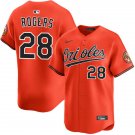 Mens Baltimore Orioles #28 Trevor Rogers Nike Orange Alternate Limited Player Jersey