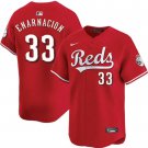 Men's Cincinnati Reds #33 Christian Encarnacion Strand Scarlet Alternate Reds Limited Player Jersey