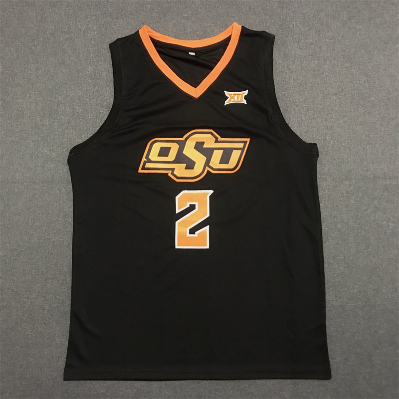 Cade Cunningham #2 Oklahoma State Cowboys Black Jersey Basketball College