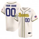 Unisex & Boys Savannah Bananas Active Player Custom Cream Vapor Limited Stitched Baseball Jersey