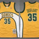 Men's Youth Seattle Supersonics #35 Kevin Durant Yellow Jersey SEATTLE