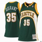 Men's Youth Seattle Supersonics #35 Kevin Durant Green Jersey SEATTLE
