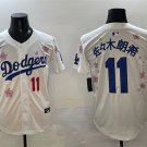 Men's Dodgers #11 Roki Sasaki 佐々木朗希 Tokyo Series Limited Stitched Player Jersey